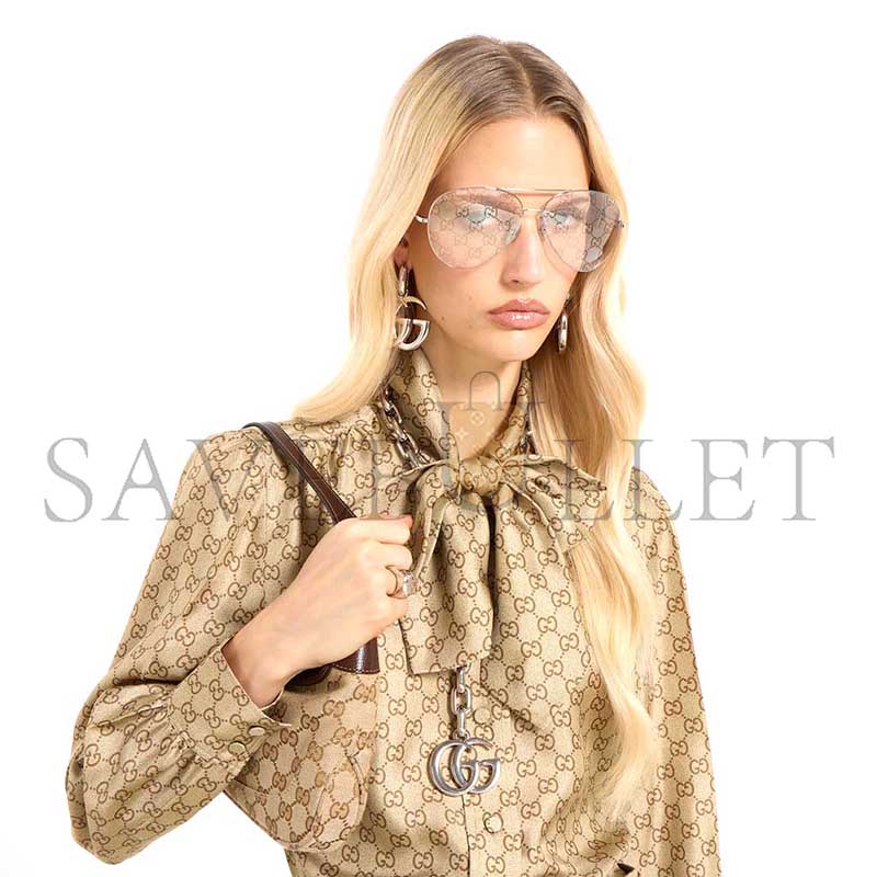 Gvc*1 printed silk twill shirt 860513